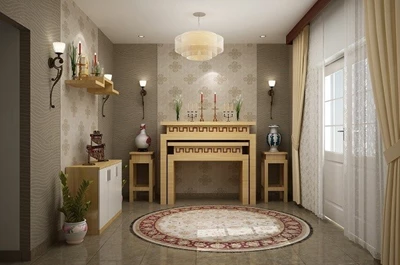 4 mẫu giấy dán tường phòng thờ hợp phong thuỷ và lưu ý khi lựa chọn