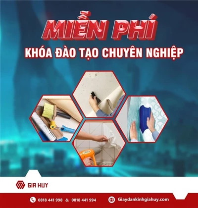 Đào tạo thợ dán tường chuyên nghiệp | Nội thất Gia Huy