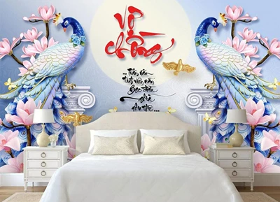 Tranh dán tường phòng ngủ vợ chồng loại nào đẹp? Mua ở đâu giá rẻ?