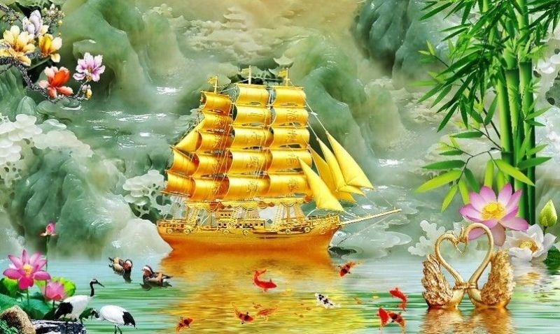 tranh-dan-tuong-3d-thuan-buom-xuoi-gio-4