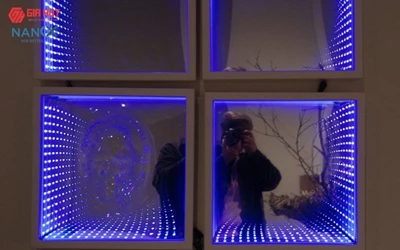 Hướng dẫn cách làm gương vô cực bằng giấy dán kính một chiều