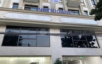 Thi công decal in công trình Nutricare tại Him Lam, Vạn Phúc, Hà Đông