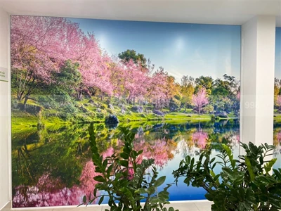 Thi công tranh in tại 52 Nguyễn Chí Thanh HN