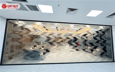 Công trình dán decal mờ tại trụ sở viettel Sơn Tây, Hà Nội