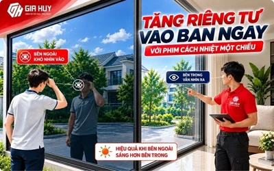 Dán Kính Bên Ngoài Nhìn Vào Không Thấy – Giải Pháp Phim Cách Nhiệt Một Chiều