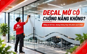 Decal Mờ Dán Kính Có Chống Nắng, Cách Nhiệt Không?