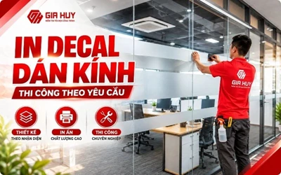 Báo Giá In Decal Dán Kính Tại Giấy Dán Kính Gia Huy