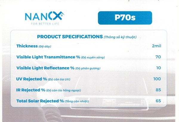 Phim cách nhiệt Hàn Quốc P70S