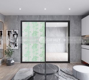 Giấy dán kính nghệ thuật trúc xanh A2 2