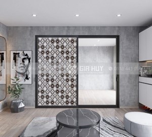 Giấy dán kính trang trí thọ đen - Mã A6 2