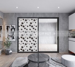 Giấy dán kính trang trí bồ công anh đen - Mã A16 2