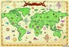 Tranh dán tường cho bé bản đồ thế giới MAV-0039