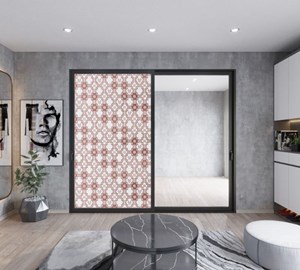 Giấy dán kính trang trí thọ nâu - Mã A5