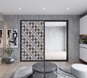 Giấy dán kính trang trí thọ đen - Mã A6