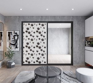 Giấy dán kính trang trí bồ công anh đen - Mã A16