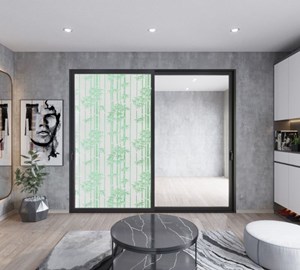 Giấy dán kính nghệ thuật trúc xanh A2