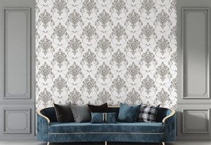 Giấy dán tường Hàn Quốc hoạ tiết hoa văn cổ điển