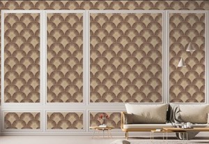 Giấy dán tường Hàn Quốc ALBANY họa tiết vây cá - Mã 6803-3