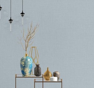 Giấy dán tường Hàn Quốc hoạ tiết trơn kẻ - 6809