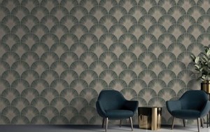 Giấy dán tường Hàn Quốc họa tiết vây cá - Mã 6803-4