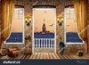 Tranh dán tường cửa sổ 3D phong cảnh châu Âu