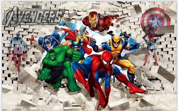 Tranh dán tường cho bé - Tranh siêu anh hùng Marvel