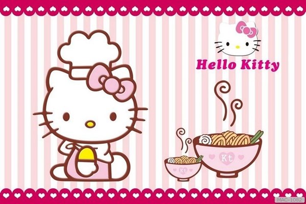 Tranh dán tường cho bé - Hello Kitty