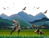 Tranh dán tường cho bé - Thế giới khủng long