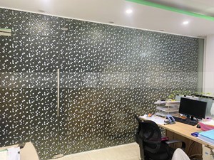 Giấy dán kính trang trí đá vỡ đen trắng - Mã A15