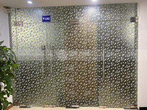 Giấy dán kính trang trí đá vỡ đen trắng - Mã A15 2