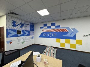 Tranh dán tường in theo yêu cầu 2