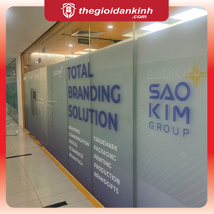 Decal mờ in theo yêu cầu cho văn phòng