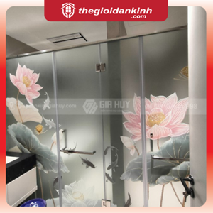 Decal dán kính 3D in UV trên nền decal mờ 2