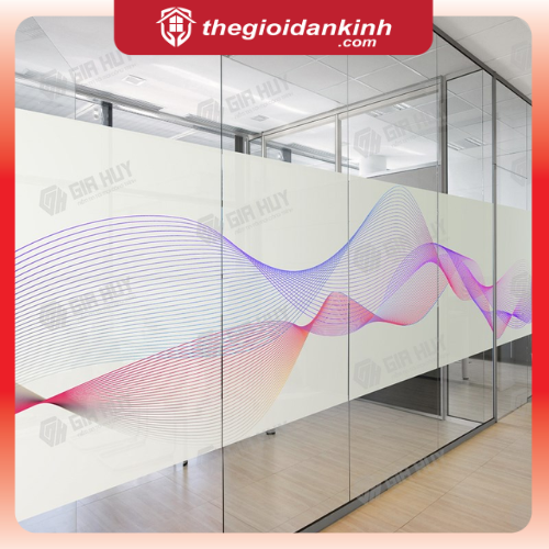 Decal dán kính 3D in UV trên nền decal mờ