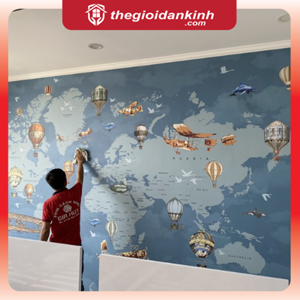 Tranh dán tường hình không khí cầu dễ thương cho bé 2