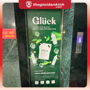 Decal trắng cho thang máy in theo yêu cầu 2