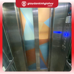 Decal mờ in màu hình tam giác