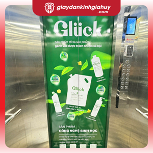 Decal trắng cho thang máy in theo yêu cầu