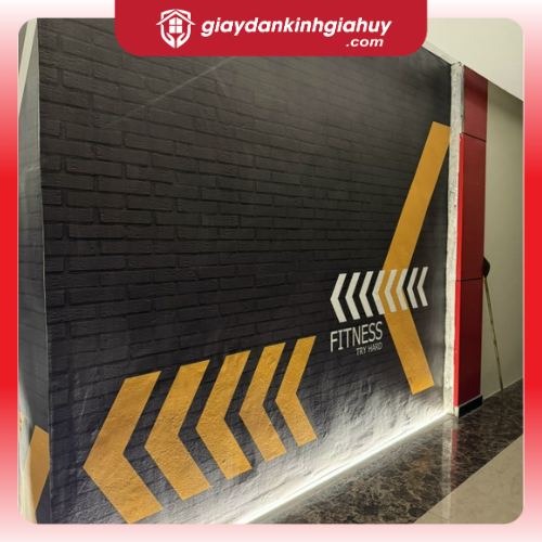 Tranh in dán tường cho lối ra vào TTTM