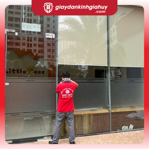 Decal mờ in hoạ tiết tổ ong theo yêu cầu