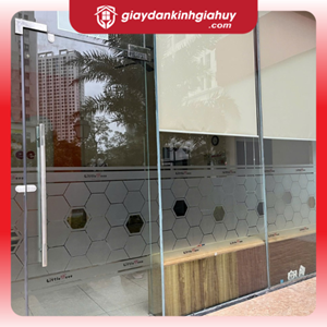 Decal mờ in hoạ tiết tổ ong theo yêu cầu