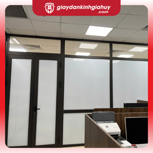 Decal PVC trắng sữa dán kính loại dày (Decal trắng)