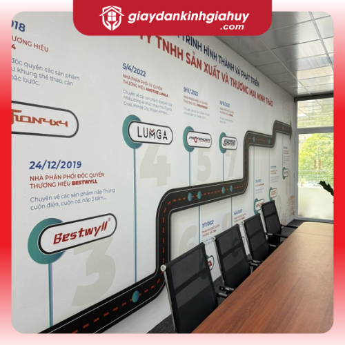 Tranh dán tường khổ lớn in theo yêu cầu cho văn phòng