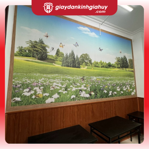 Tranh dán tường 3D phong cảnh thiên nhiên