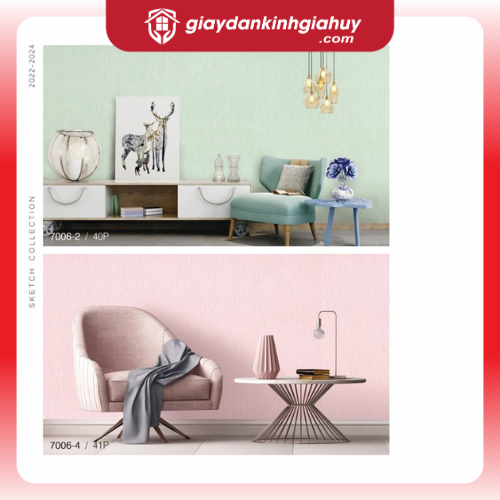 Giấy dán tường Hàn Quốc ALBANY - Mã 7006