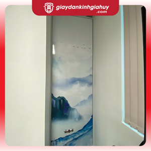 Decal mờ kẻ line in hoạ tiết 2