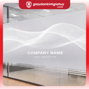 Mẫu Decal Mờ In Hoạ Tiết Sóng Nhẹ 