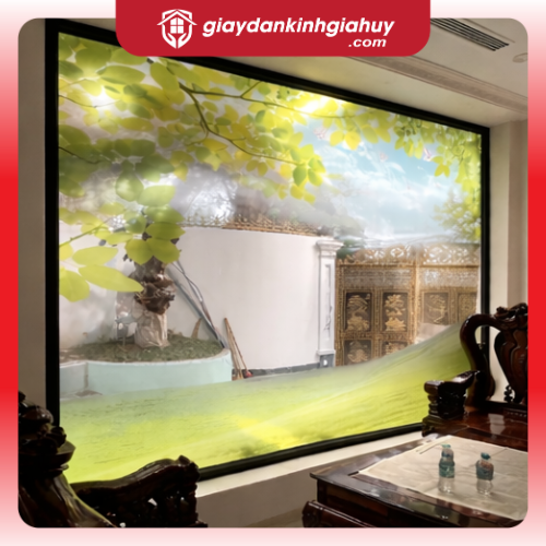 Mẫu Decal Dán Kính Phong Cảnh Thiên Nhiên