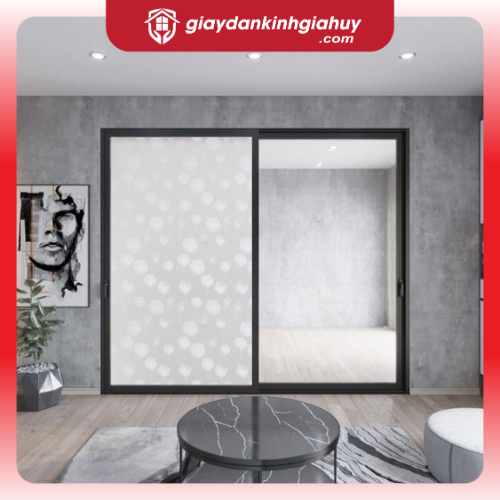 Giấy dán kính trang trí bồ công anh trắng - Mã A17