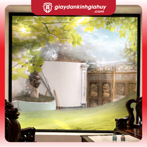 Mẫu Decal Dán Kính Phong Cảnh Thiên Nhiên